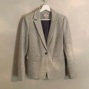 Heathered light grey blazer from Loft